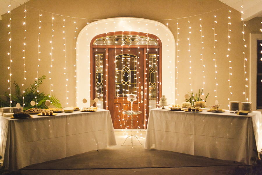 dessert-bar-with-twinkle-lights dessert bar with twinkle lights